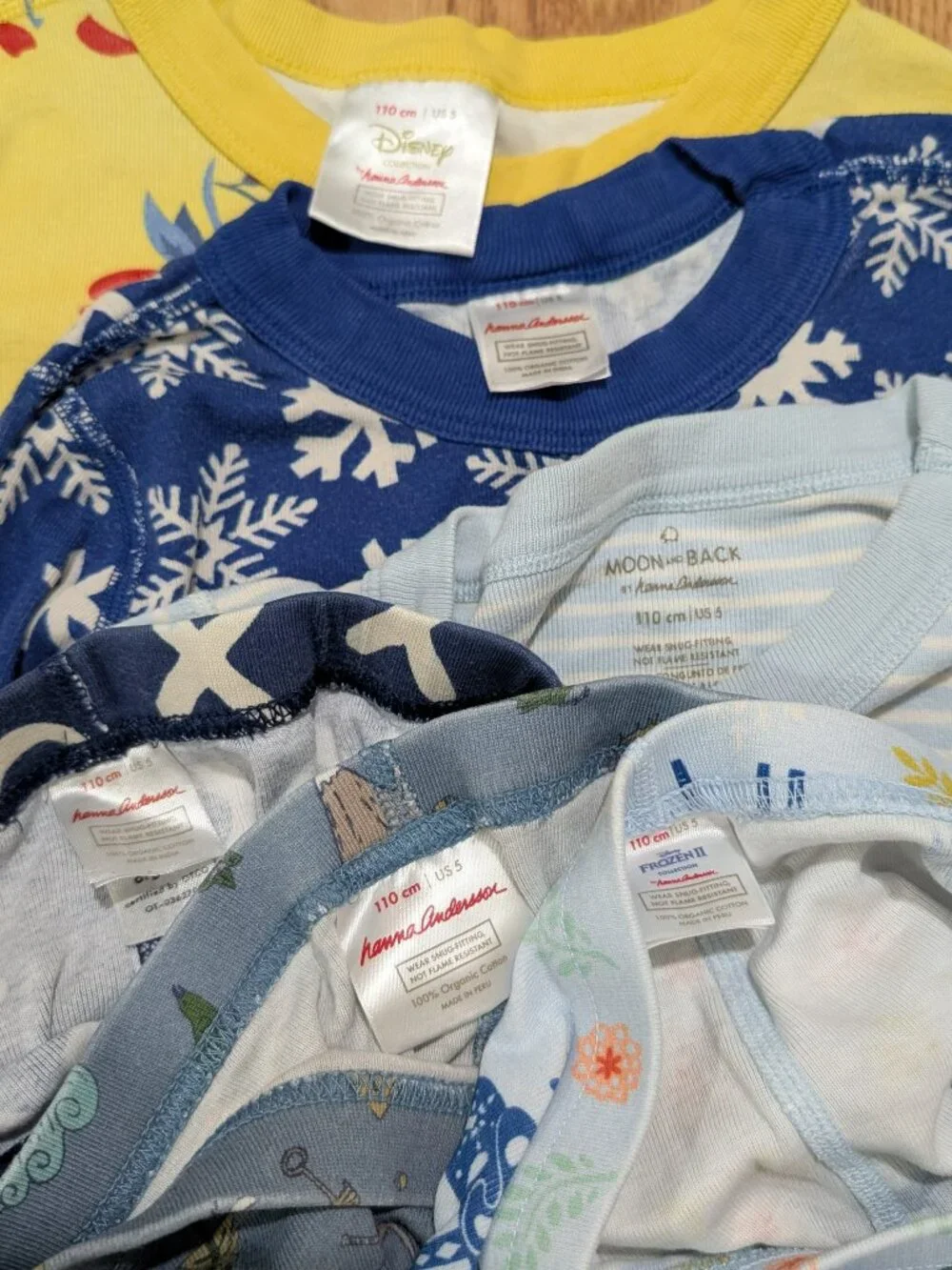 Hanna Andersson 110 5 Fall Winter Pajamas Pants Long Sleeves Organic Cotton FAIR